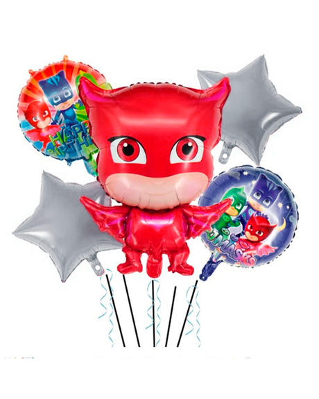 Pack PJMASKS 5 Pièces de Décoration Pour L'Anniversaire