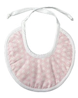 Bavoir en coton Cocon & Papillon - Rose