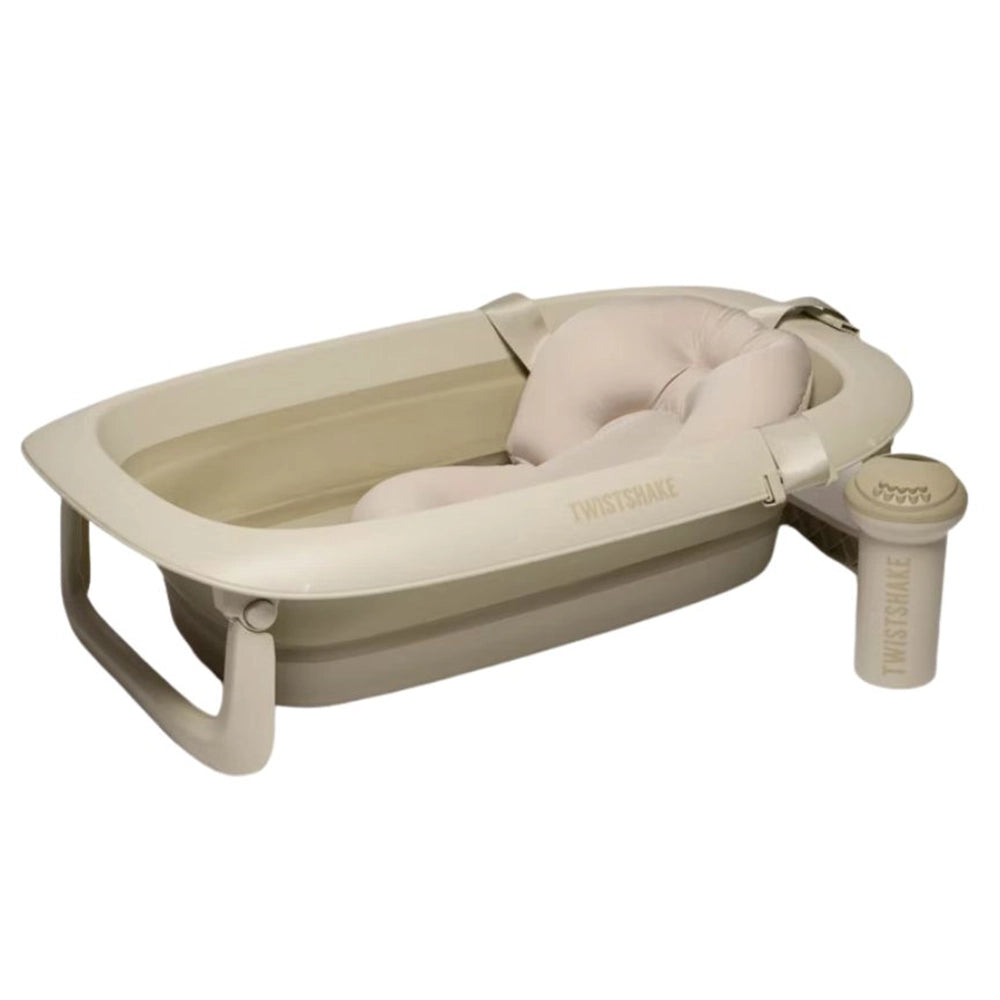 Twistshake Baignoire + Coussin + Rince Tête - Beige