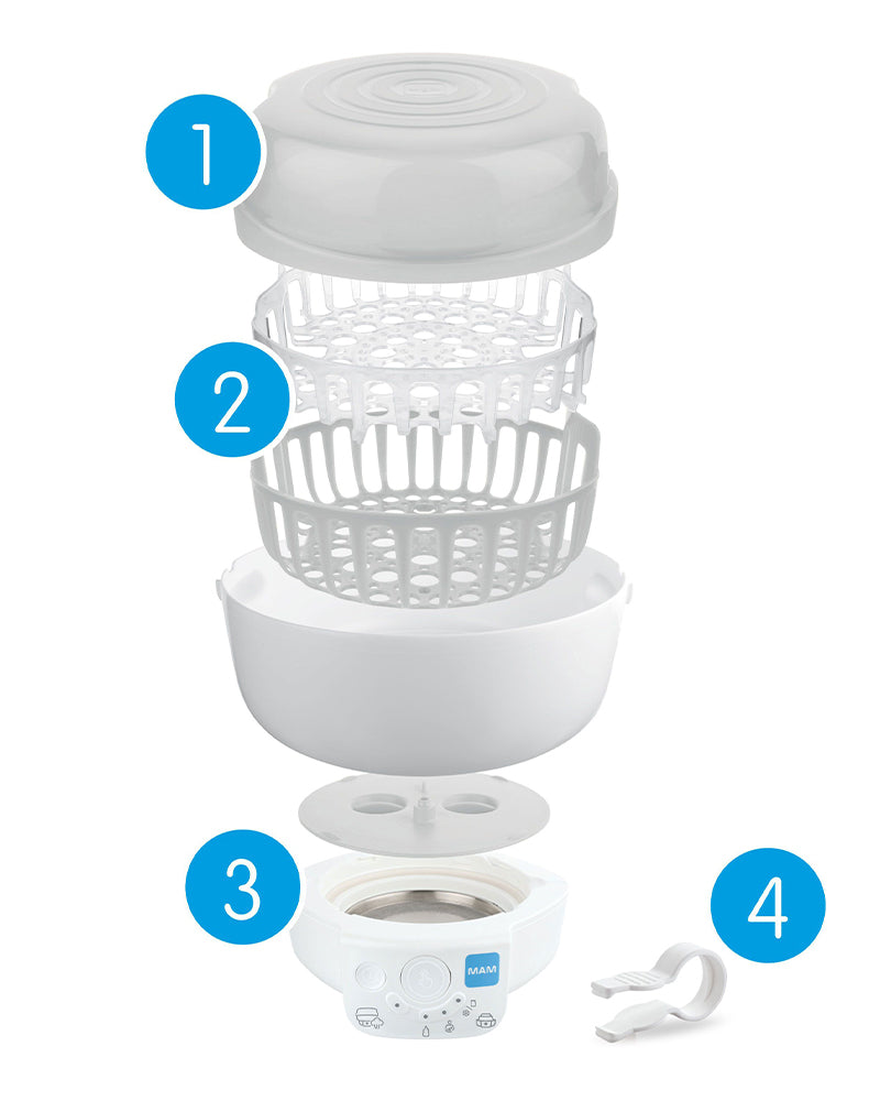 MAM 6in1 Express Electric Sterilizer Bottle Warmer Wlidaty