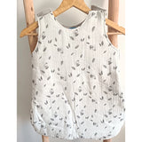 Baby Bulle Gigoteuse Pour Bébé - Feuille Gris & Blanc 