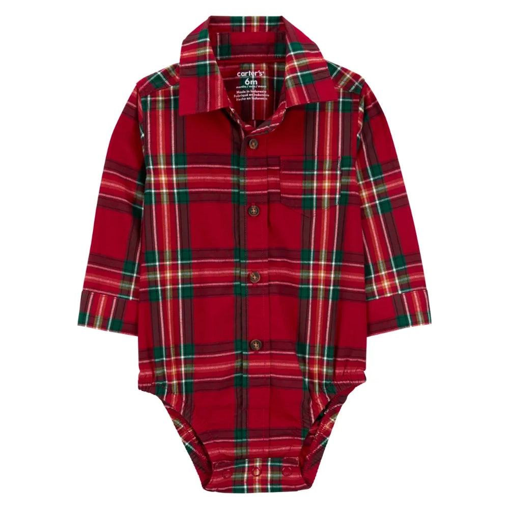 Carter's Baby 3-Piece Set - Red Plaid