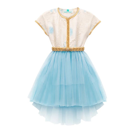 Caftan Robe pour Fille - Blue Bud