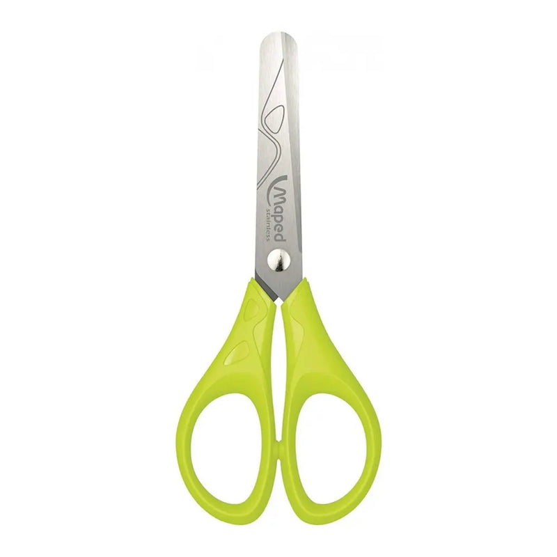 Maped Essentials Symmetrical Scissors 13cm - Yellow Green