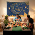 Bannière en Tissu Imprimée Eid Mubarak – 210 x 150 cm