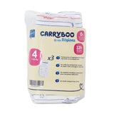 Carryboo Couches Pocket à Emporter Taille 4 (7-18kg) - 3 Unités