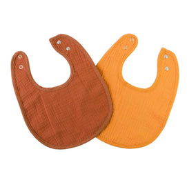 Lot de 2 Bavoirs Babymat - Terracotta