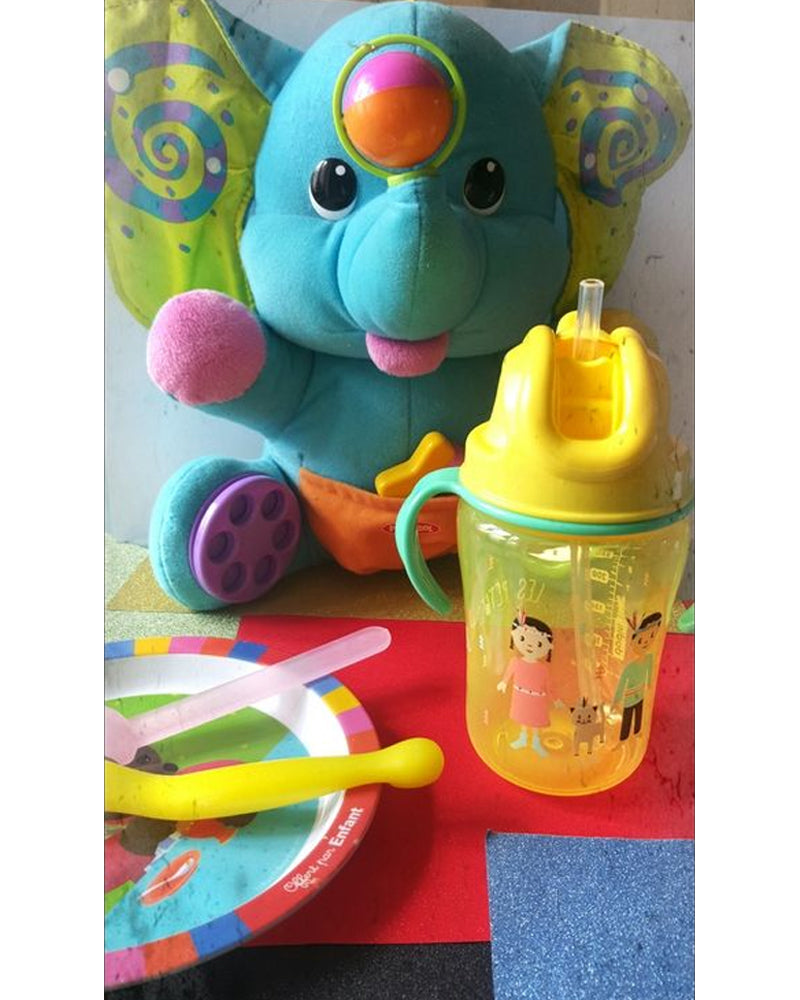 Tasse Dodie Paille 350ml 18M+ - Jaune