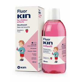 Kin Fluor Bain de Bouche Enfant Fraise - 500ml