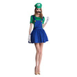 Déguisement de "Super Mario Girl" - Vert