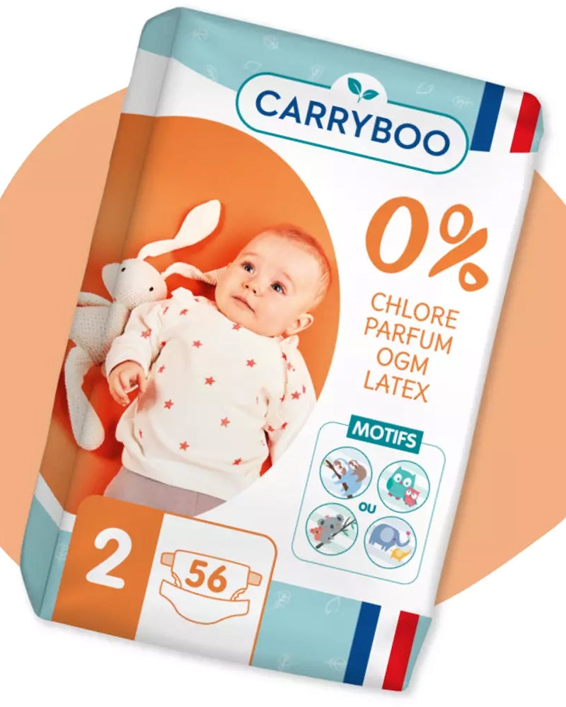 Carryboo Ecological Diapers Size 2 (3-6kg) 56 units
