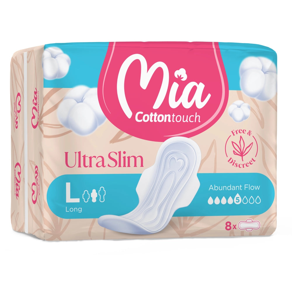 Mia Cotton Touch Ultra Slim Long - 8 Unidades