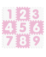 Sunta Tapis Puzzle Souple Antibactérien 10M+ - Rose & Blanc