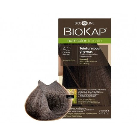 Biokap Nutricolor Delicato Rapid Hair Dye 4.0 Natural Brown