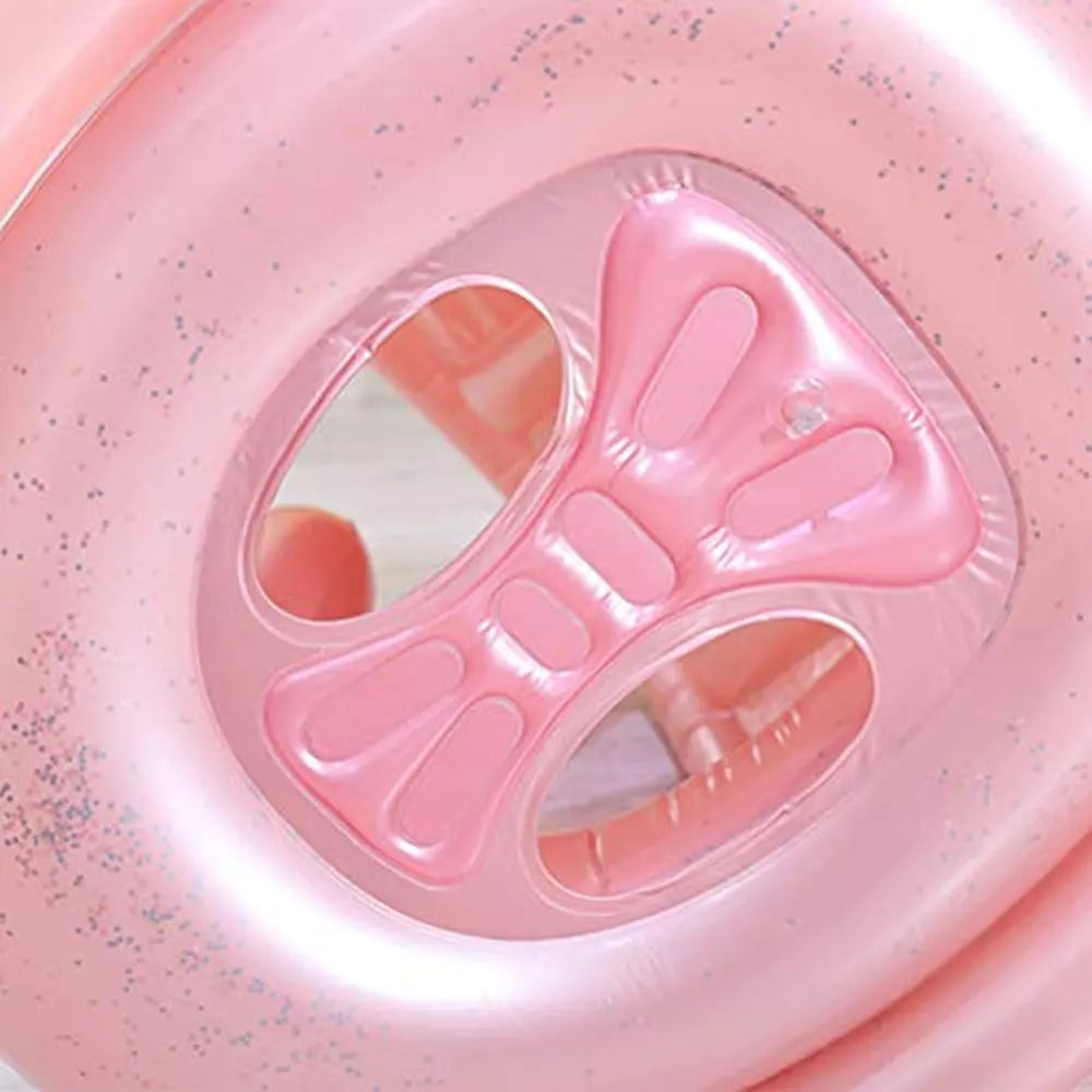 Bouée Gonflable Bébé Flamant Rose avec Auvent – 8M+