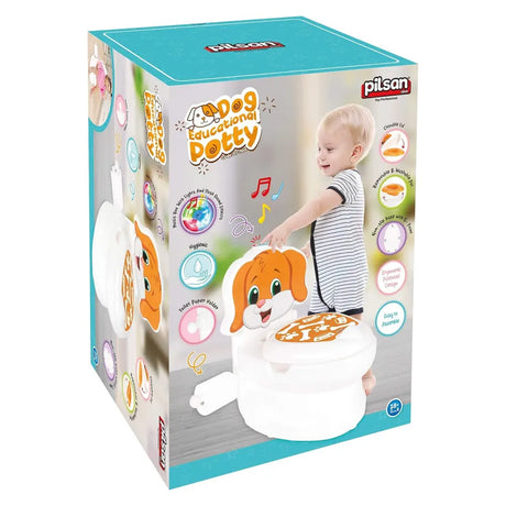 Pot Interactif pour Enfants – Design Chien Blanc avec Son