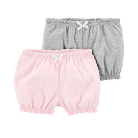 Lot de 2 Shorts en Coton Carter's - Rose & Gris