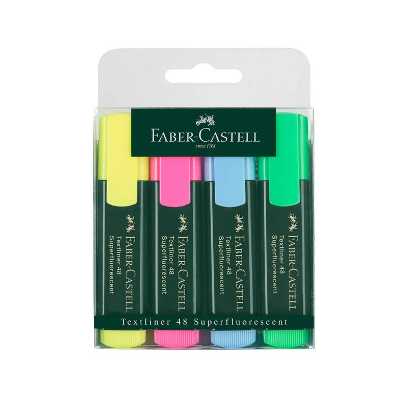 Faber-Castell Textliner 48 Set de 4 Superfluorescents