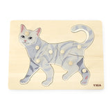 Viga Toys Puzzle Montessori 18M+ - Chat