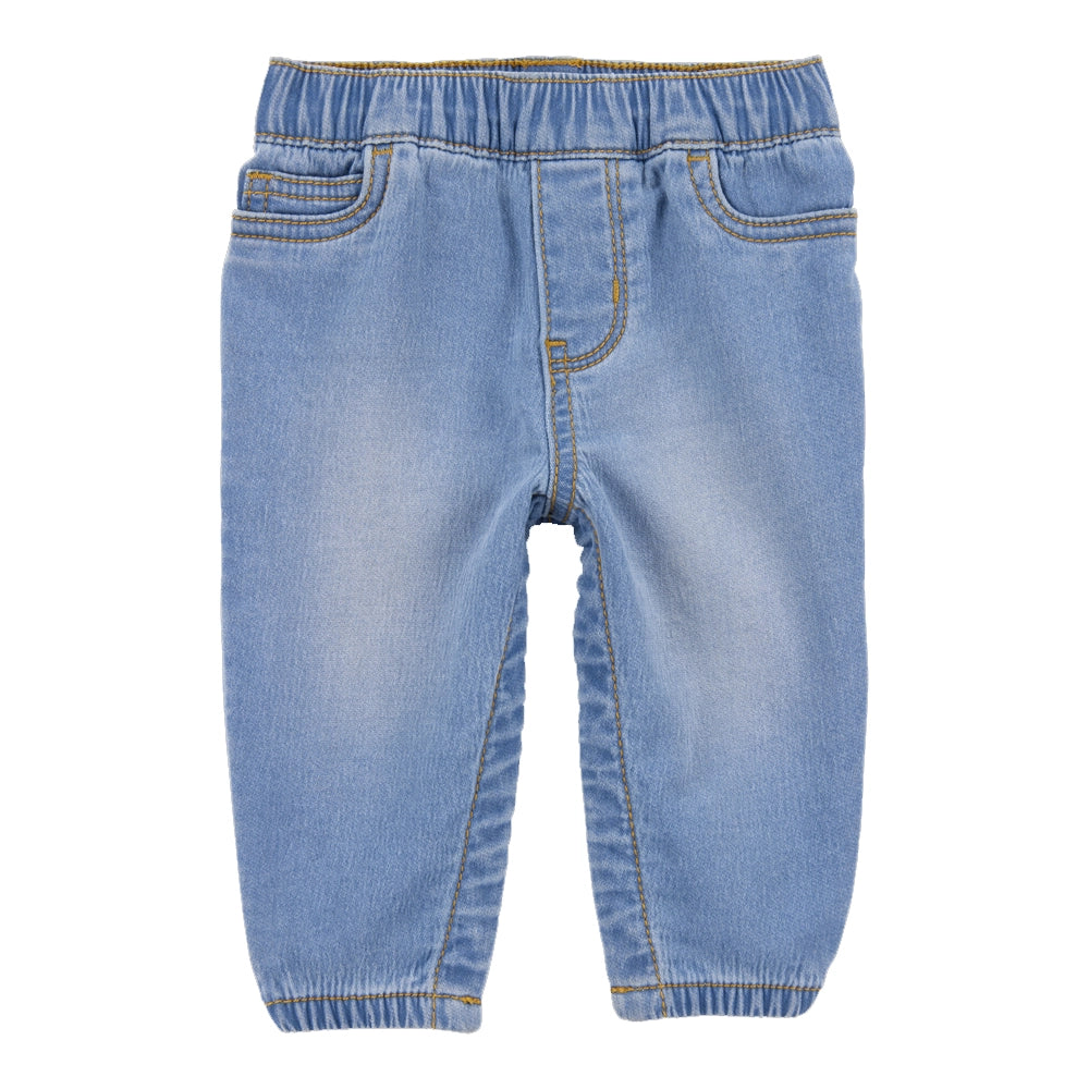 Jean à Enfiler avec Fermetures à Pression Bébé Garçon OshKosh - Bleu