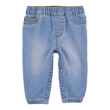 Jean à Enfiler avec Fermetures à Pression Bébé Garçon OshKosh - Bleu