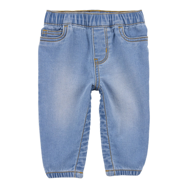 Jean à Enfiler avec Fermetures à Pression Bébé Garçon OshKosh - Bleu