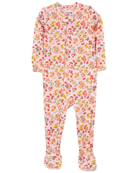 Grenouillère Fleuri PurelySoft Footie Bébé Carter's - Orange