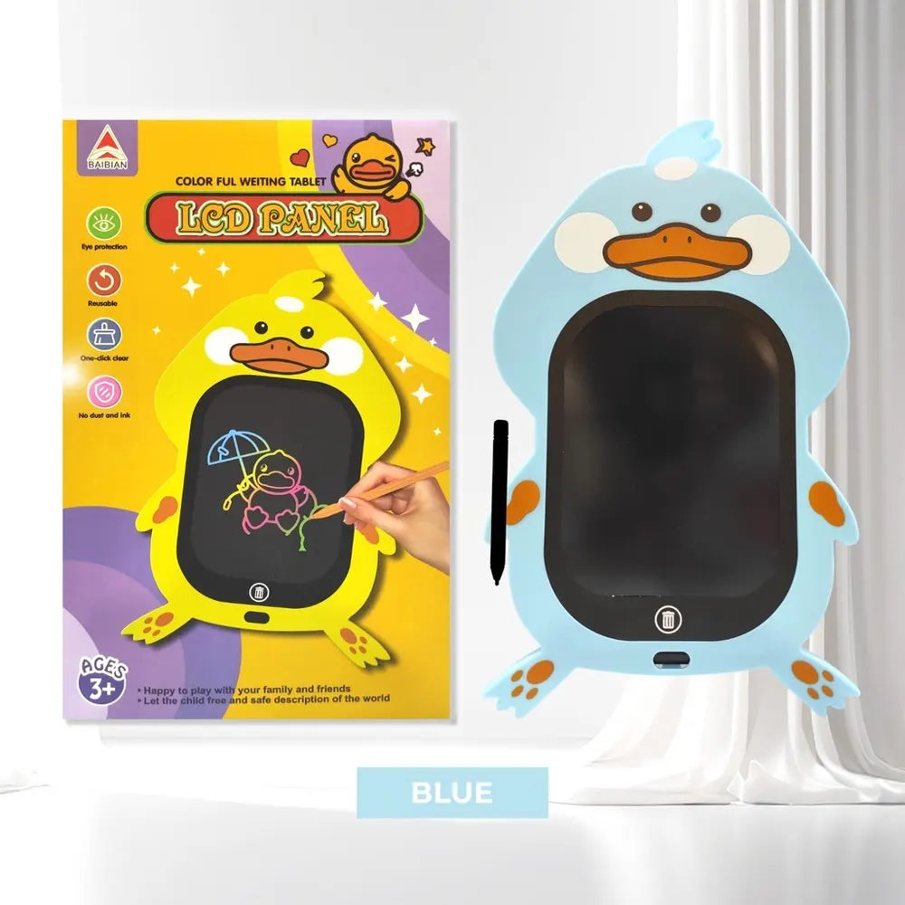 Tablette d’Écriture LCD Colorée avec Stylet – Motif Canard