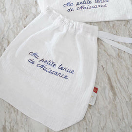 Bambidou Pochon / Tkimcha Ma petite tenue de naissance - Bleu