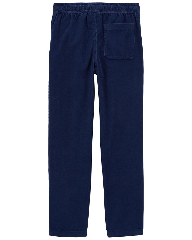 VERTBAUDET Pantalon Velours Côtelé Garçon Bleu Ardoise 6A - Facile à Enfiler