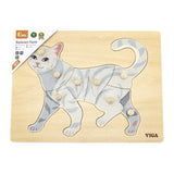 Viga Toys Puzzle Montessori 18M+ - Chat