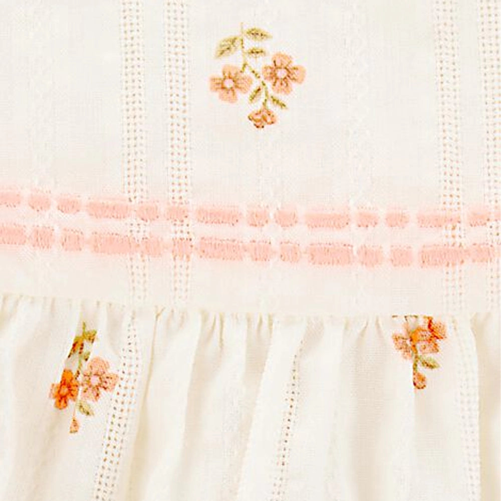 Top de Mangas con Vuelo para Bebé Niña OshKosh - Crema