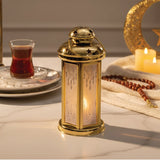 Lanterne Décorative en Métal et Verre LED avec Son