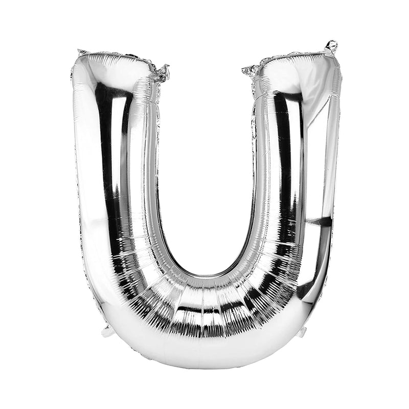 Ballon en Forme de Lettre U - Argenté