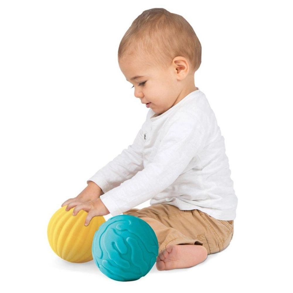 Ludi 3 Balles Sensorielles 6M+ - Bleu