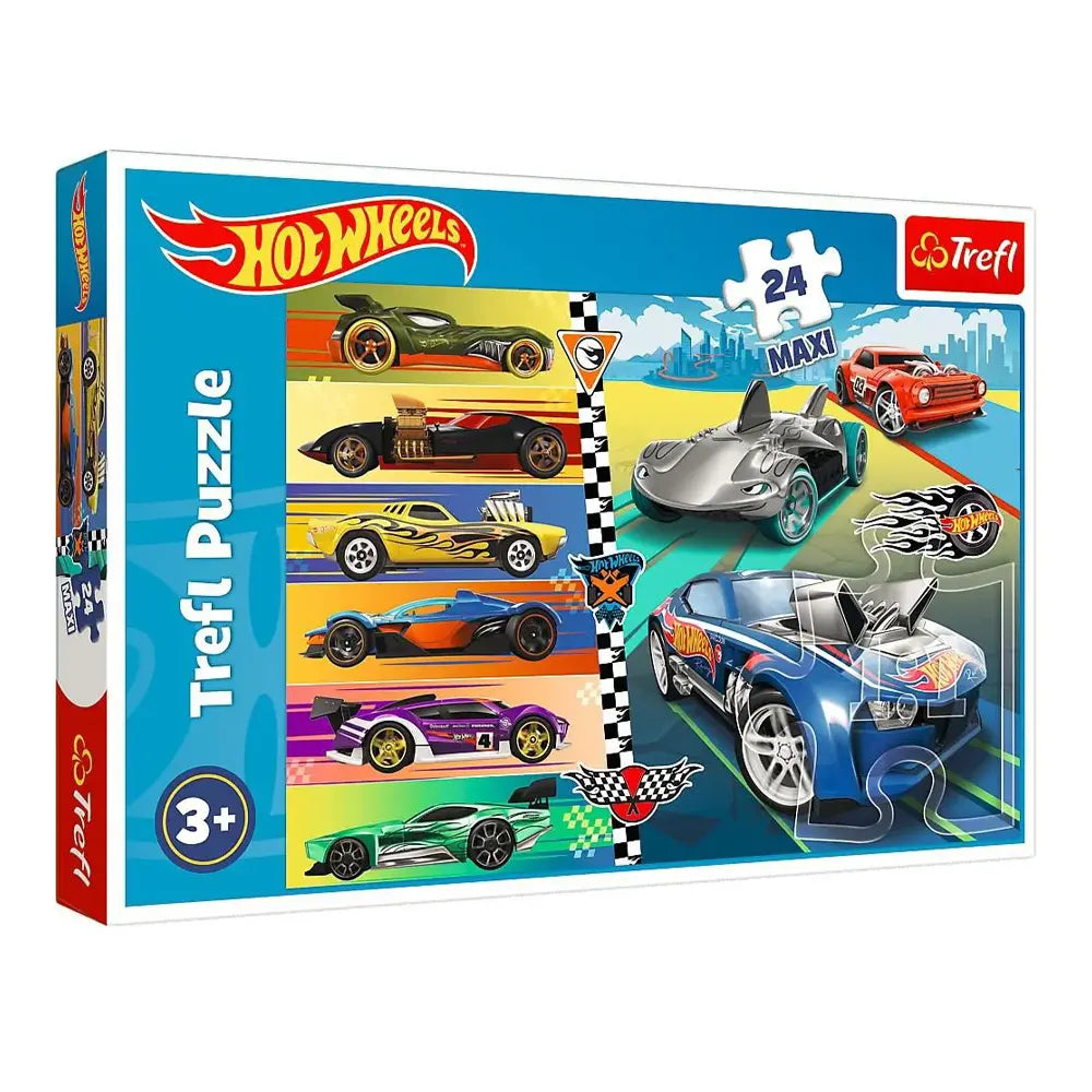 Trefl Puzzle Maxi Hot Wheels 24 Pièces - 3A+