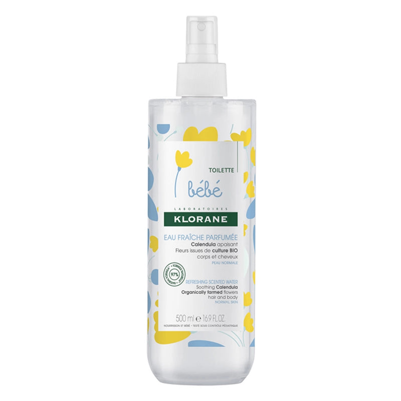 Klorane Baby Scented Fresh Water with Soothing Calendula - 500ml