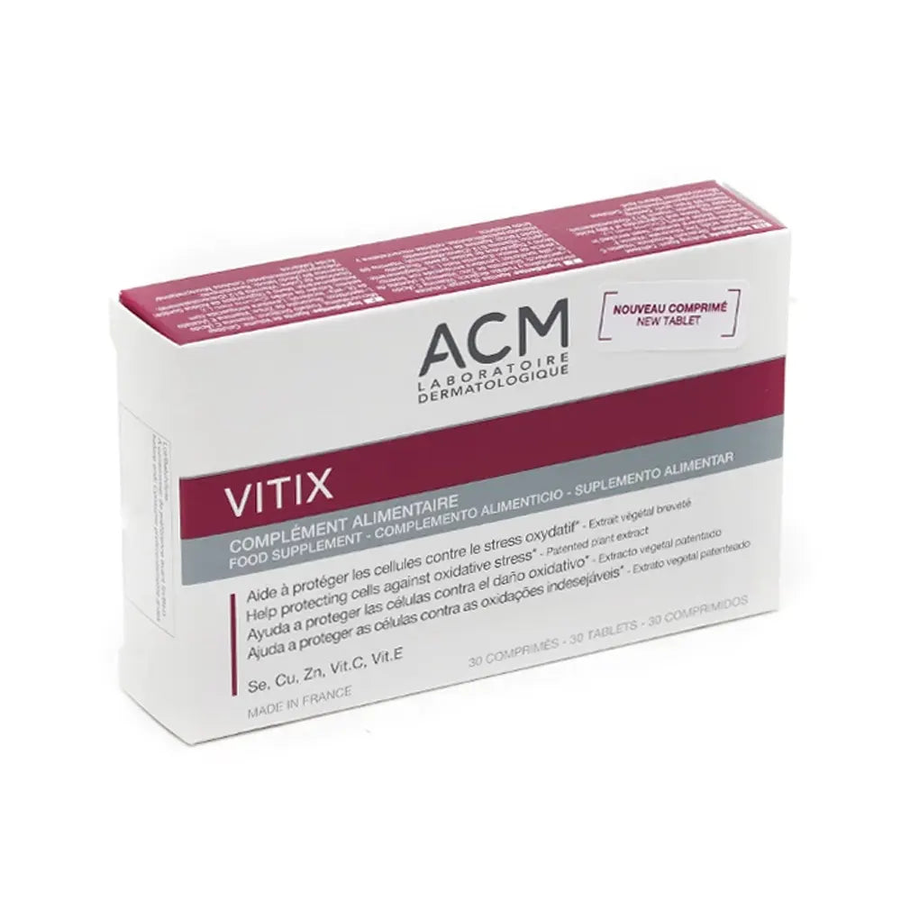 ACM Vitix Complément Alimentaire - 2 Boîtes De 30 Comprimés - Hydratation Peau & Cheveux - Neuf