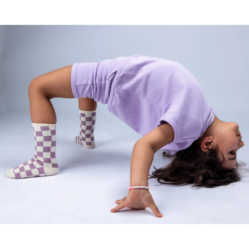 شمس كيدز طقم بالو بنفسجي فاتح