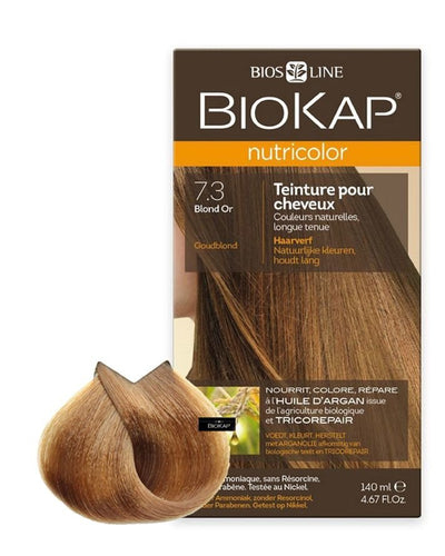 Biokap Teinture naturelle pour cheveux 140ml 7.3 - Blond Or