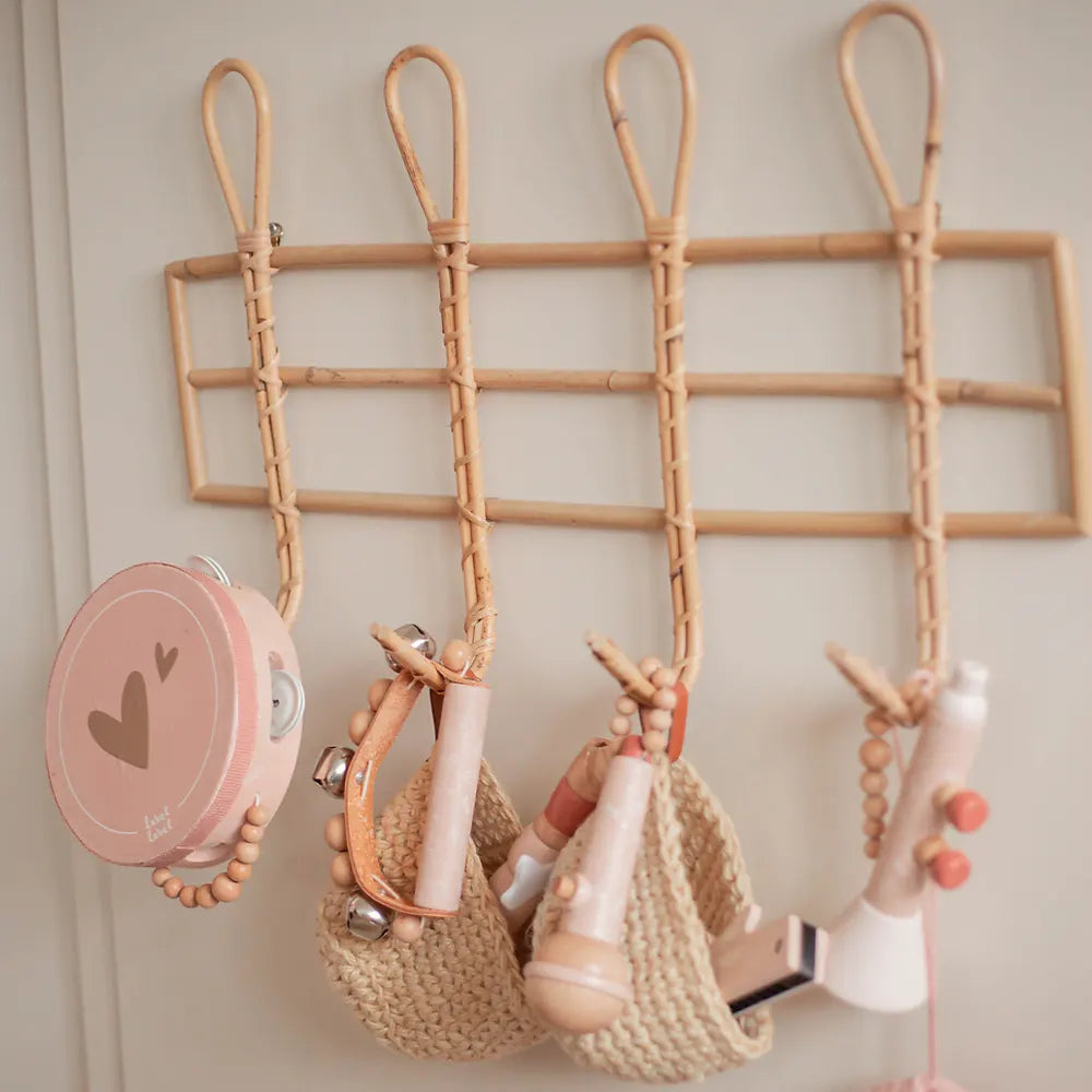 Label Label Wooden Rattles - Pink