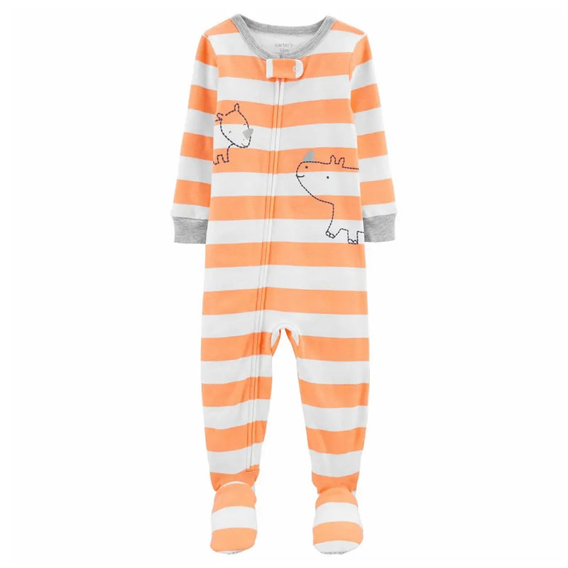 Carter's Cotton Sleepsuit - Rhino
