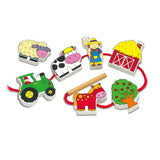 Viga Toys Laçage en Bois la Ferme 3A+