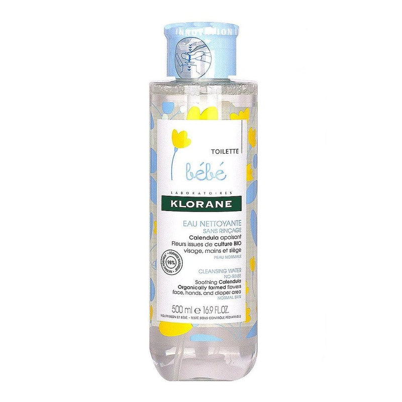 Klorane Bébé No-rinse Cleansing Water with Soothing Calendula - 500ml