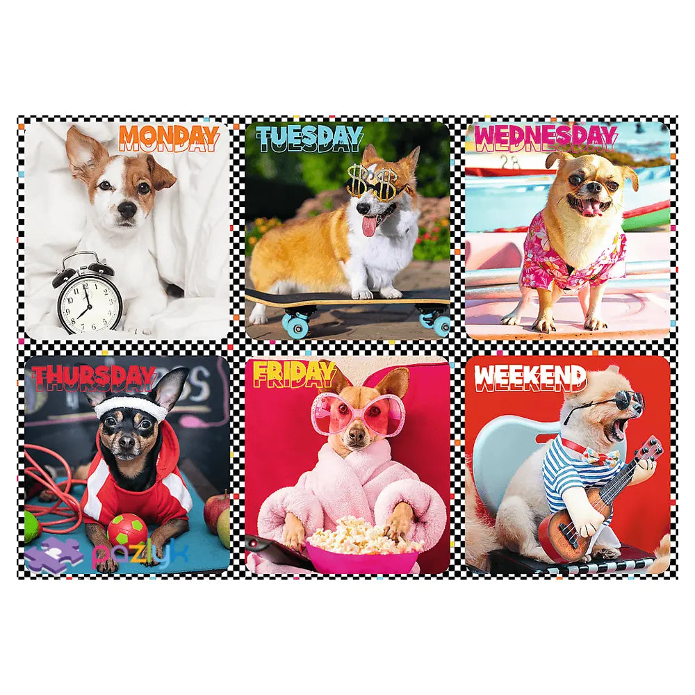 Trefl Puzzle Happy Dogs 200 Pièces - 6A+