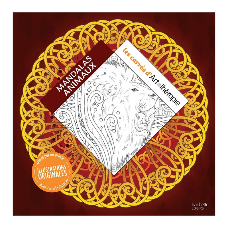 Hachette Mandalas Animales Les Carrés d’Art-Thérapie
