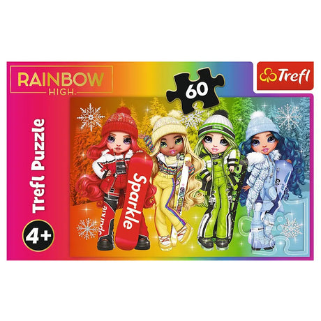 Trefl Puzzle Poupées Joyeuses Rainbow High 60 pièces - 4A+