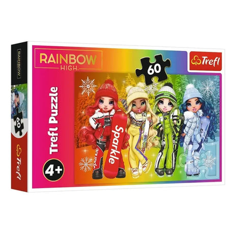 Trefl Puzzle Poupées Joyeuses Rainbow High 60 pièces - 4A+