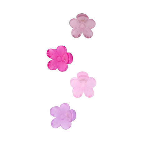 Paquet de 4 Pinces à Griffes en Forme de Fleur OshKosh - Rose