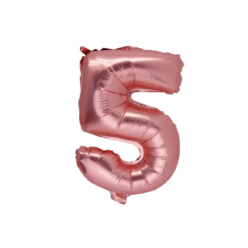 Ballon Chiffre 5 Rose Gold – 86cm